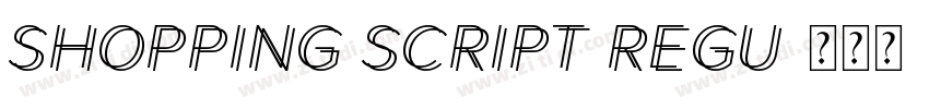Shopping Script Regu字体转换